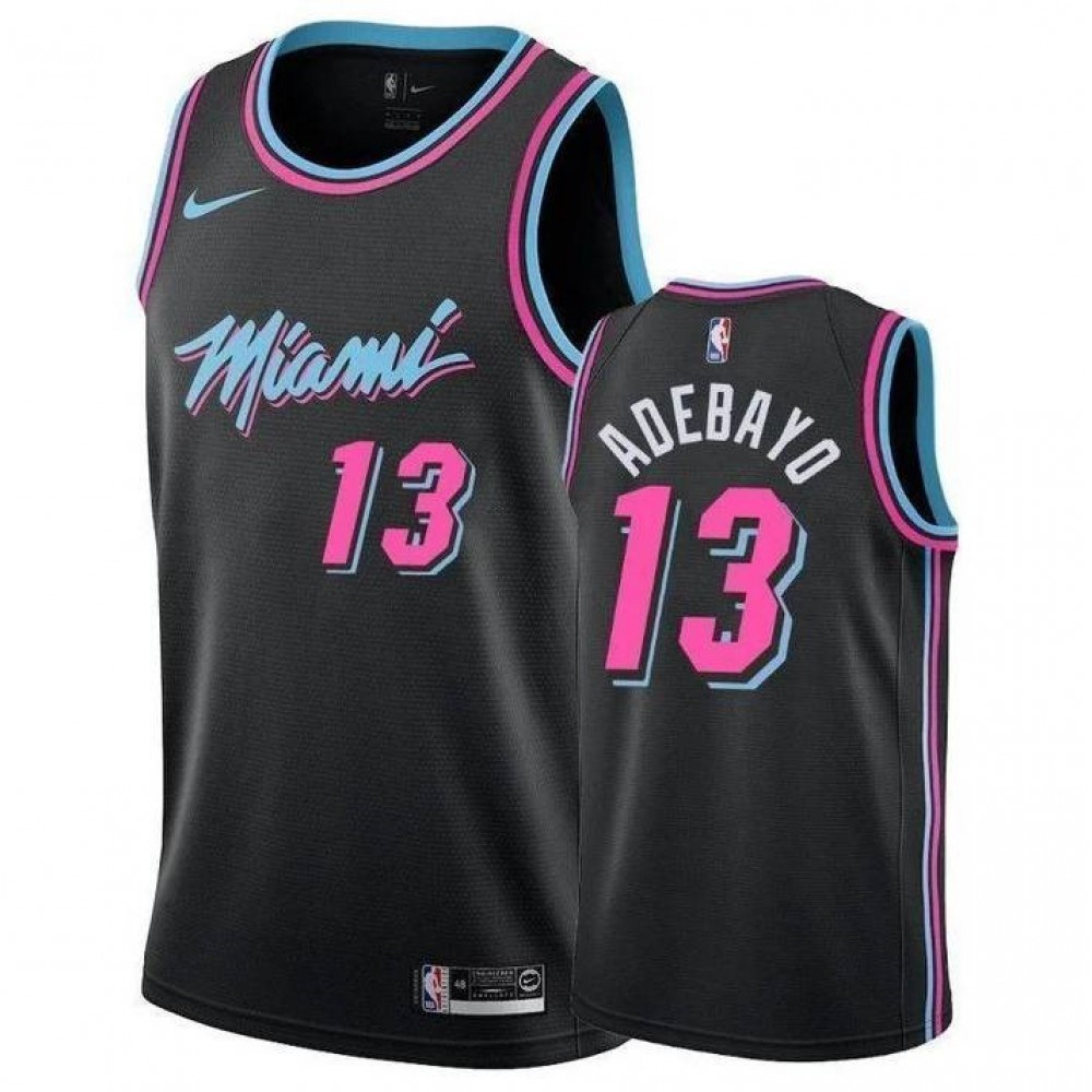 Men's Miami Heat Bam Adebayo #13 Black 19-20 Swingman Jersey - City Edition-Pro Kit Vault | Brand New 26/27 Sports Jerseys